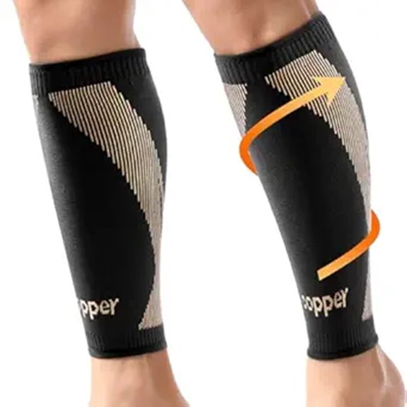 Top Compression Sleeves for Calf Walking Recovery 8 copper infused calf compression sleeves