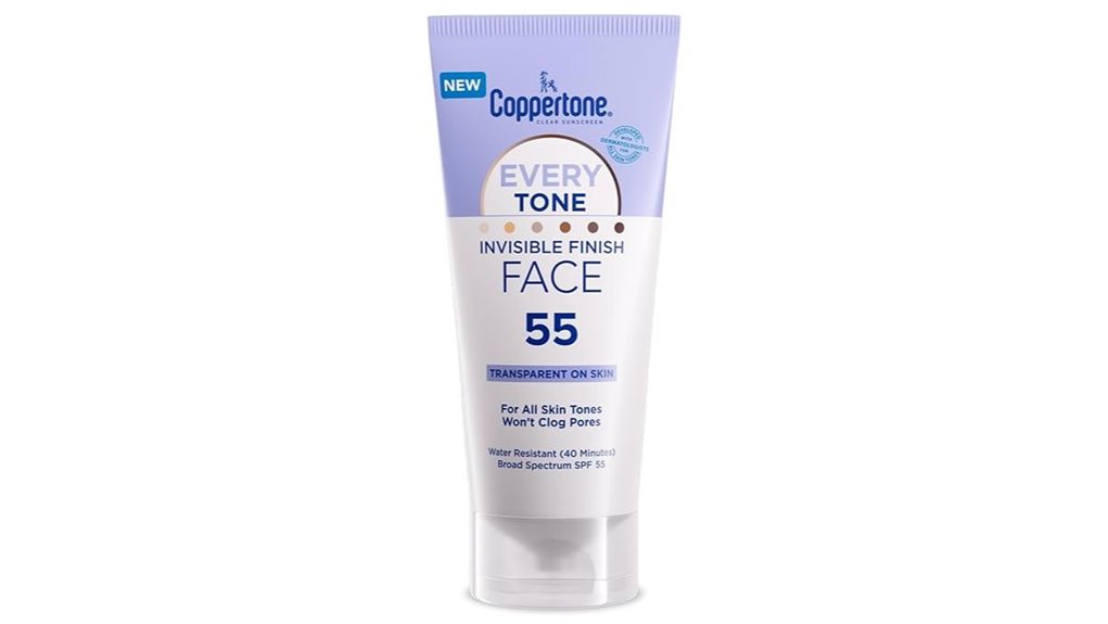 coppertone everytone invisible spf55