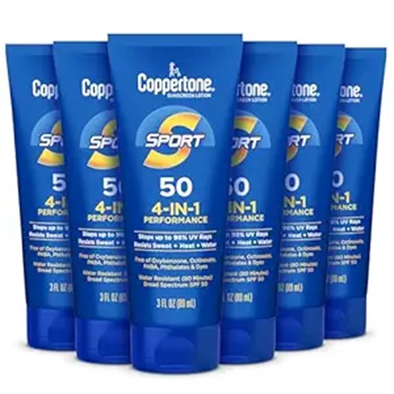 Top Body Sunscreens for Sweat-Resistant Sports Days 12 coppertone sport spf50 pack