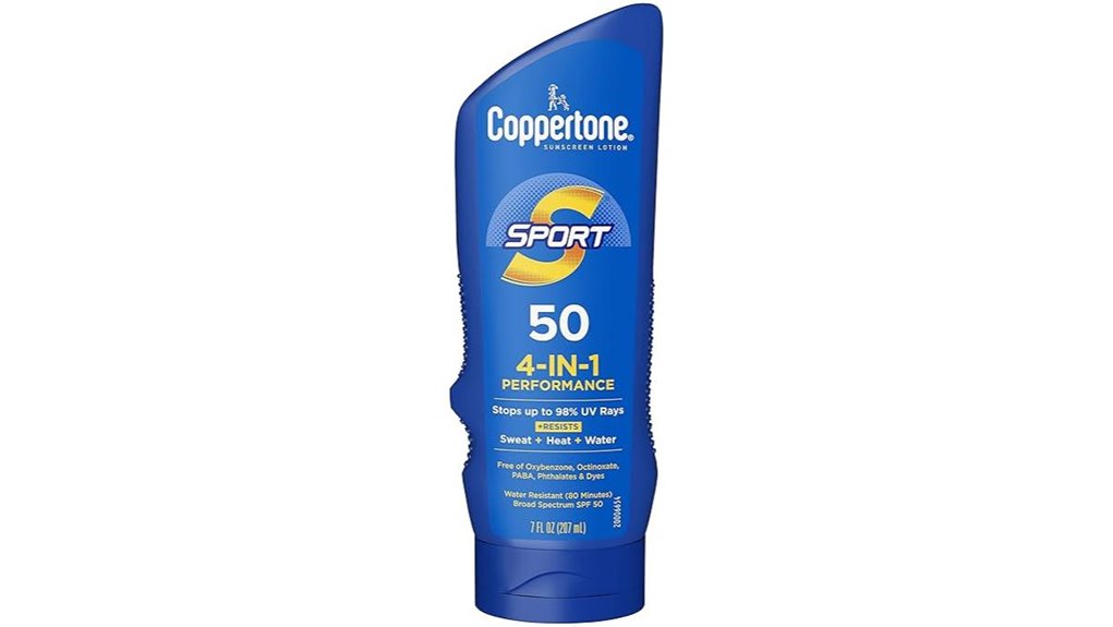 Top Body Sunscreens for Sweat-Resistant Sports Days 5 coppertone sport spf 50