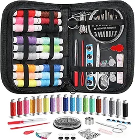 Must-Have Travel Sewing Kits (Comprehensive) 1 coquimbo black sewing kit