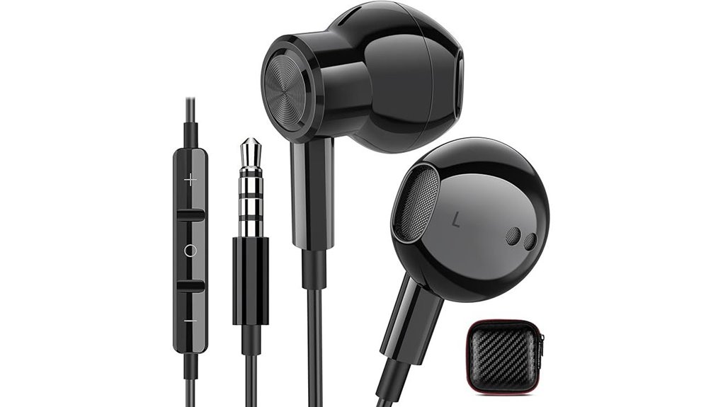 Noise-Isolating Wired Earbuds Your Plane Backup Must-Have 11 corded mic earbuds isolation