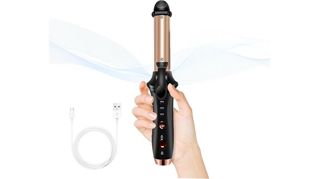 cordless 4000mah 356 f curler
