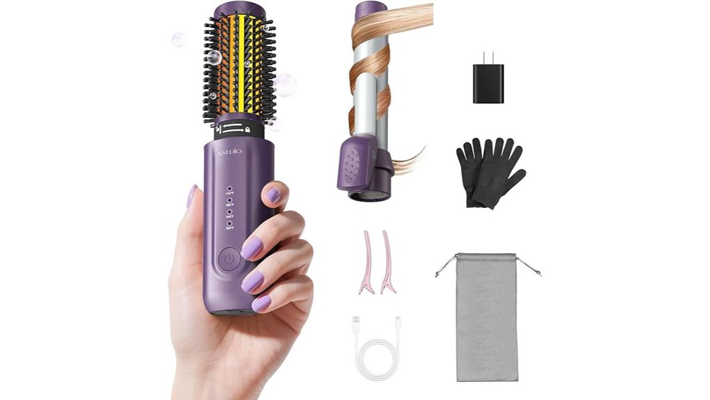 cordless 8000mah curling brush