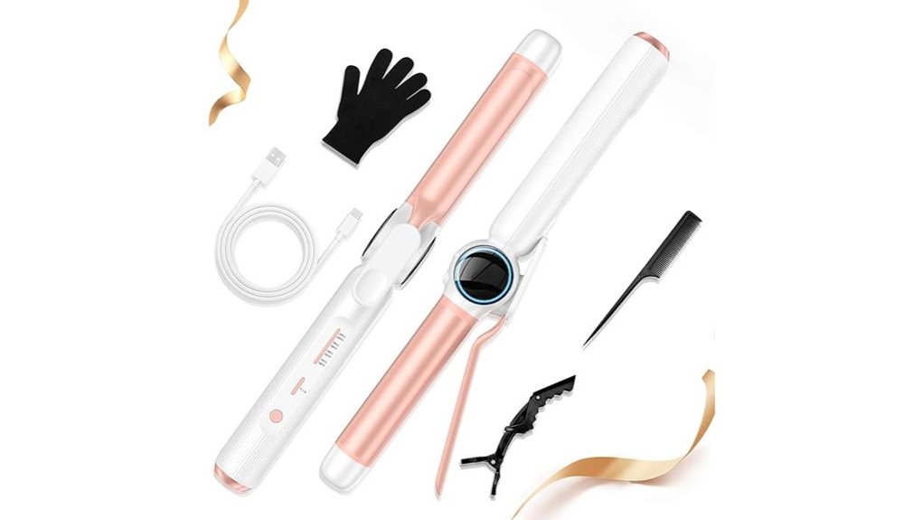 cordless 9000mah curler straightener