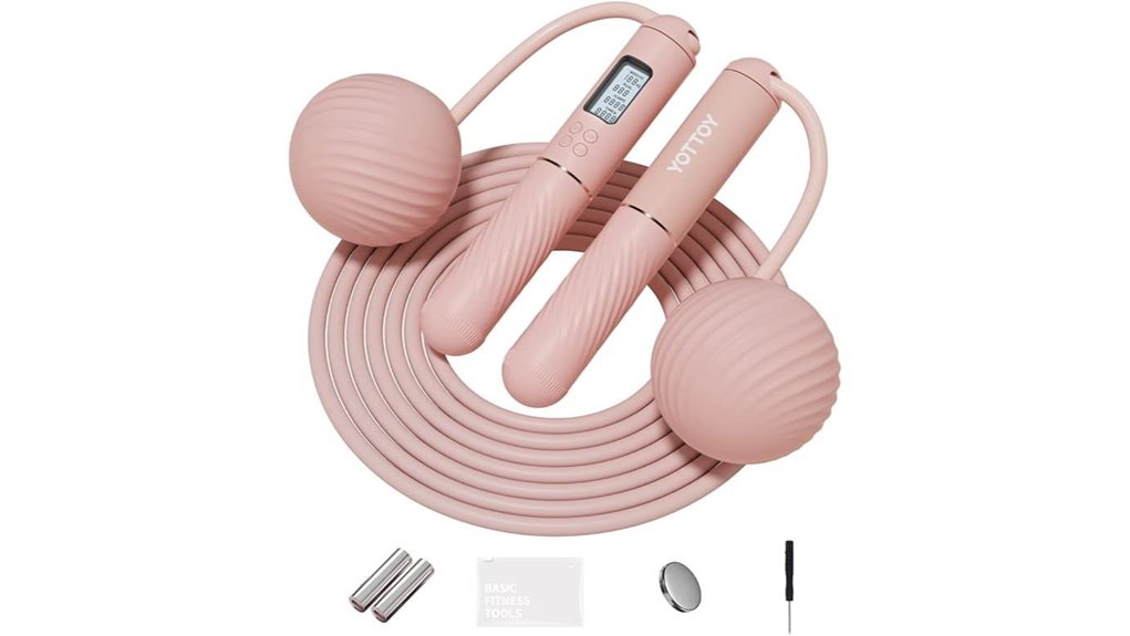 Jump Ropes for Travel Workouts That Fit Anywhere 7 cordless weighted rope lcd