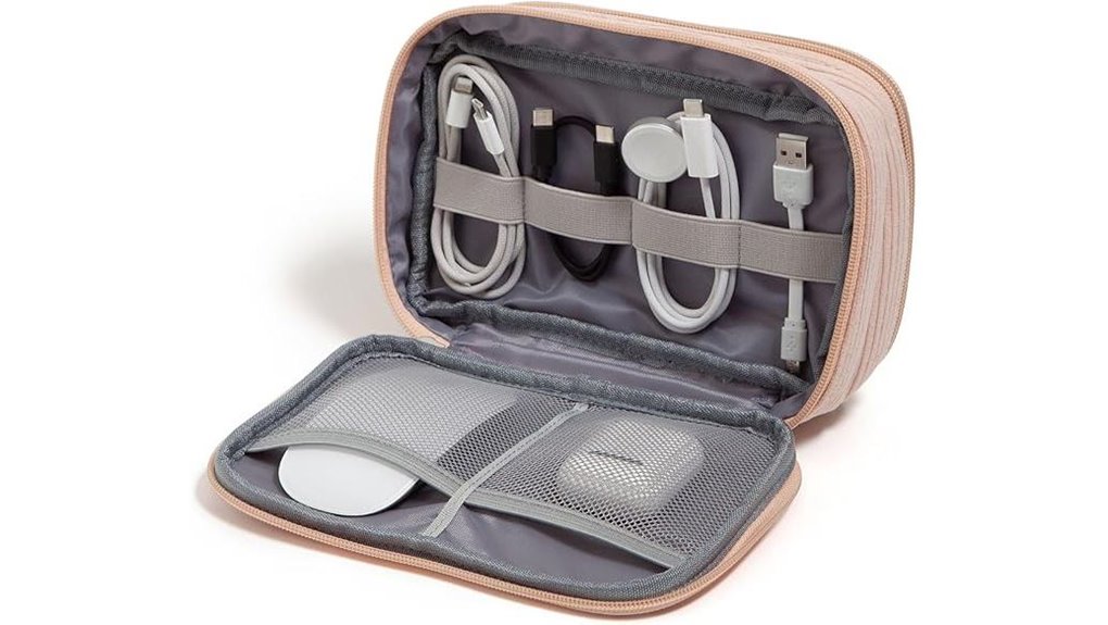 Top Cable Organizers for Travel: Elastic vs Zip Cases 10 corduroy dual zip organizer