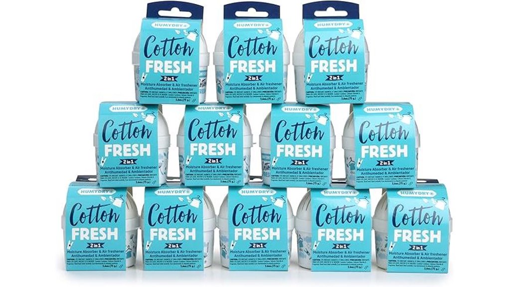 Mini Dehumidifier Packs (Moisture Absorber) Keep Spaces Dry 4 cotton scented mini absorbers