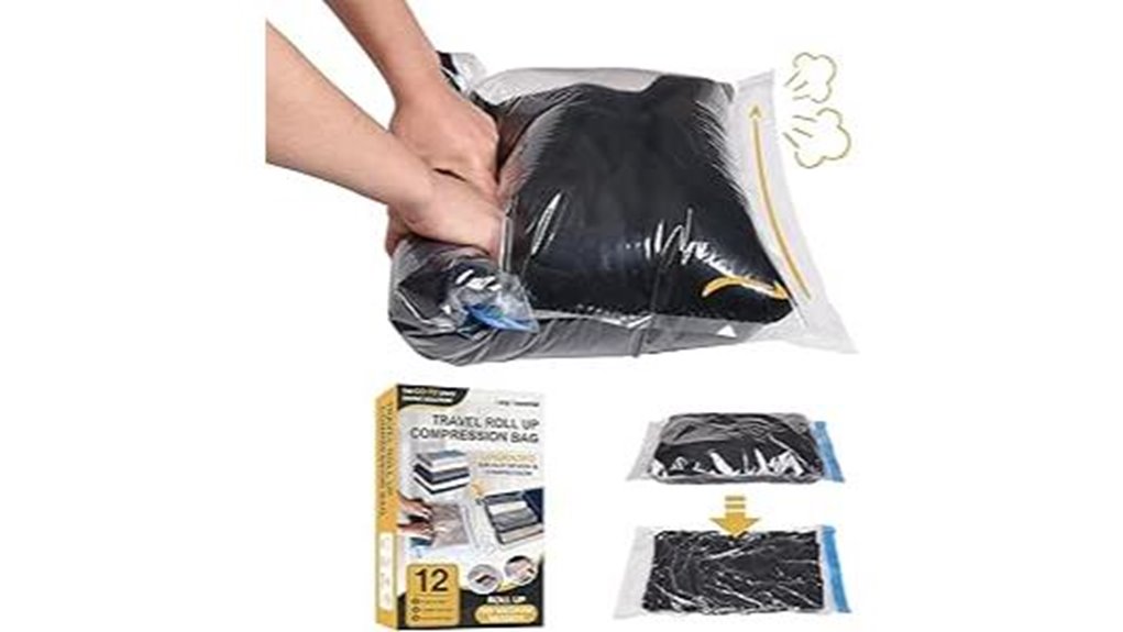 The Best Roll‑Up Vacuum Bags That Free Your Closet From Clutter 5 cozy 12 pack no vacuum