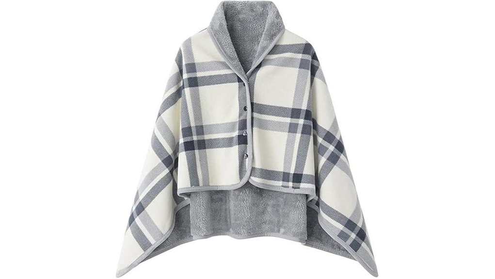 cozy fleece shawl blanket