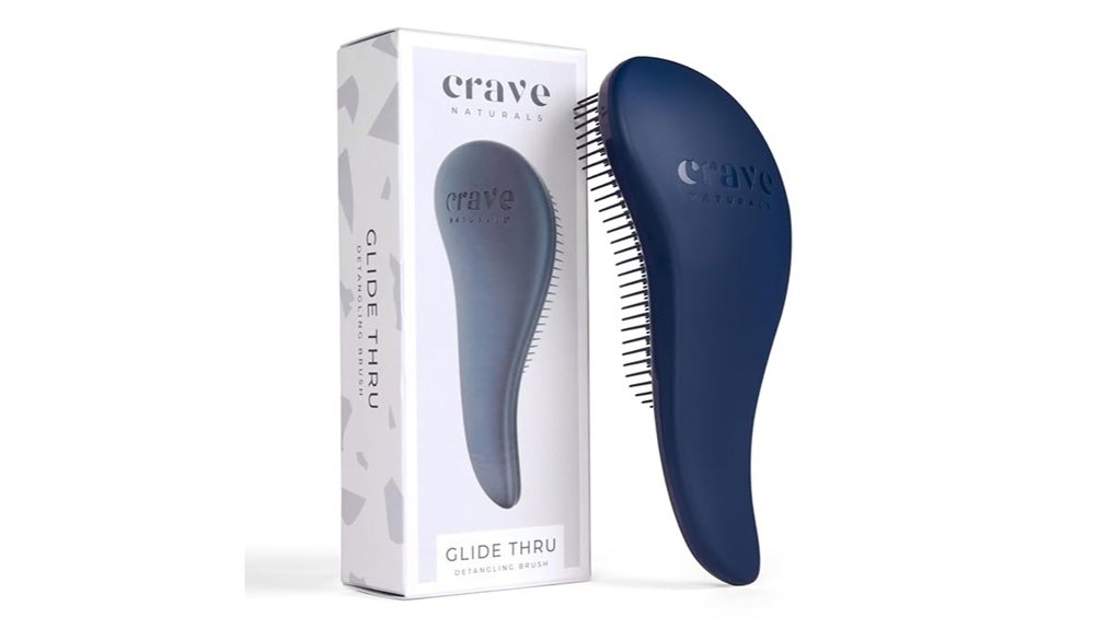 Best Travel Hairbrushes That Protect Fine Hair From Breakage 9 crave naturals detangler brush