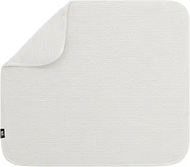 Dish Drying Mats That Keep Your Kitchen Spotless 6 cream dish 16x18 mat