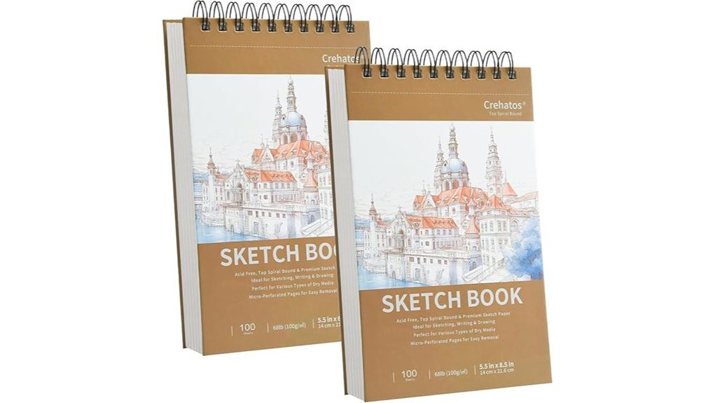 Must-Have Sketchbooks for Traveling Artists 9 crehatos 5 5x8 5 100 sheet spiral