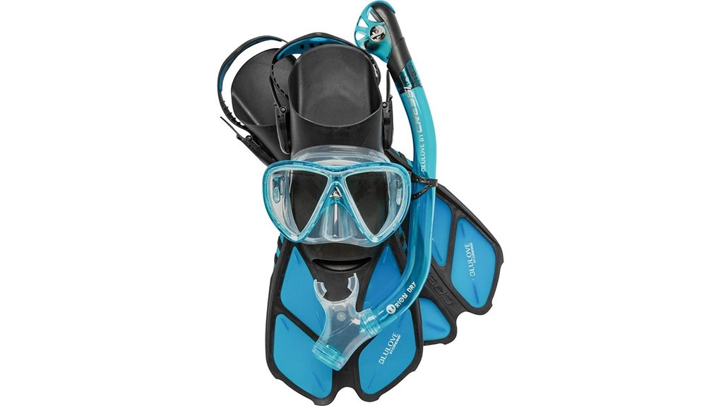 cressi adult snorkel set