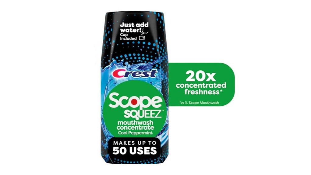 Mouthwash Alternatives for Travel: Tabs & Concentrates Refresh 14 crest antimicrobial peppermint mouthwash
