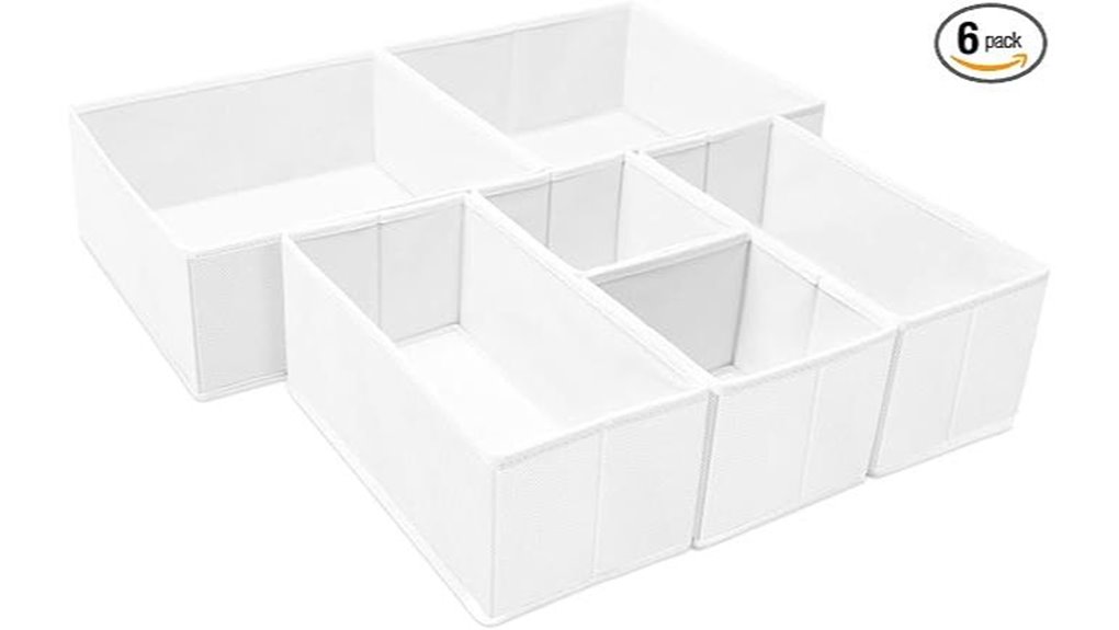 Packing Organizers: Drawer-Style Cubes for Underwear & Socks 12 criusia 6 pack drawer organizer