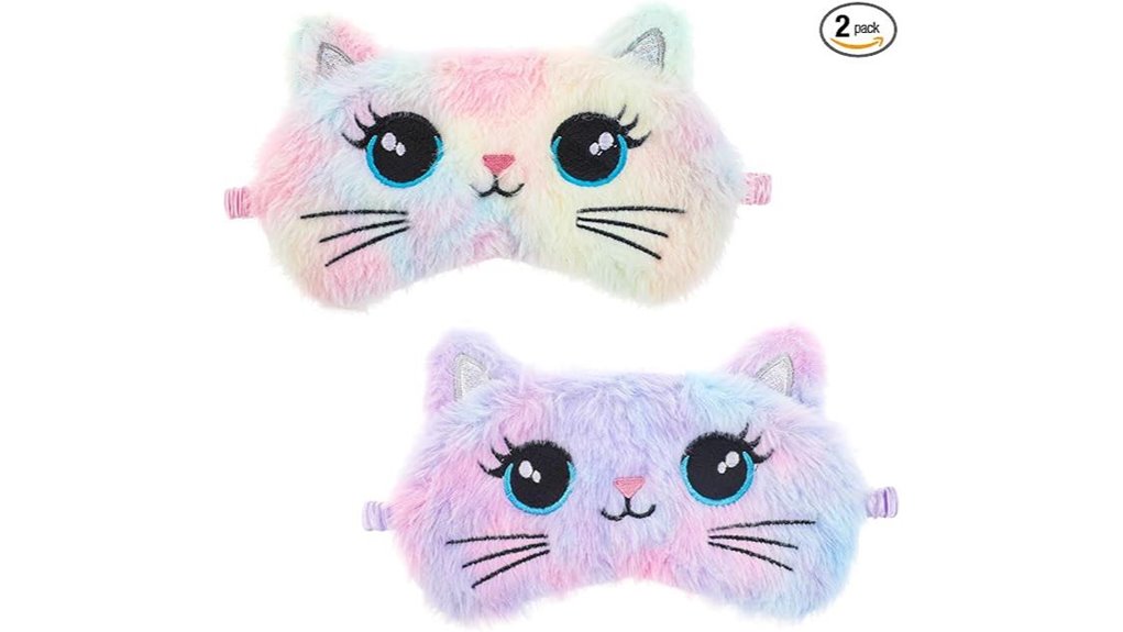 Soft, Adjustable Kids Sleep Masks for Flights Parents Need 15 cute cat eye mask