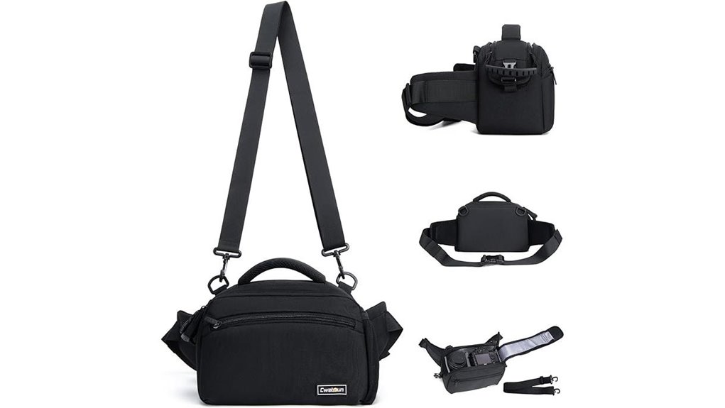 cwatcun water resistant dslr sling