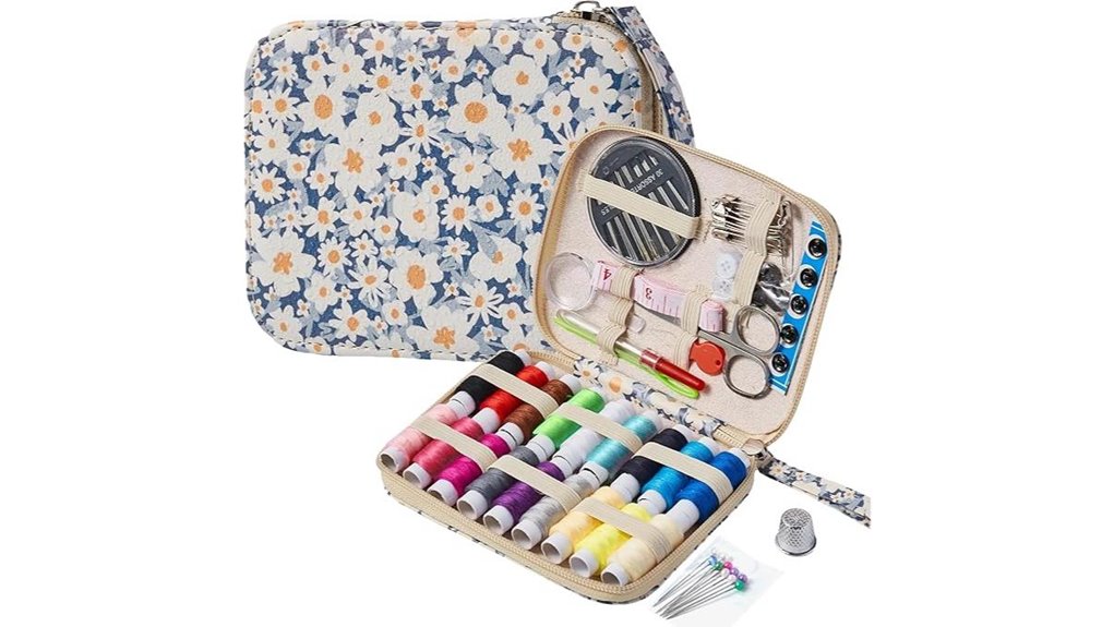 Must-Have Travel Sewing Kits (Comprehensive) 8 daisy 87 pcs travel kit