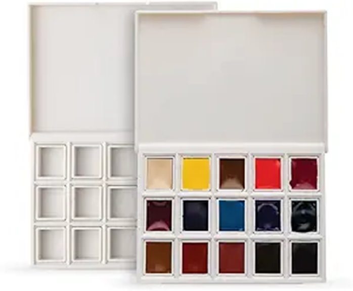 Best Watercolor Travel Sets (Pan Paints) for Artists on the Go 4 daniel smith hand poured set