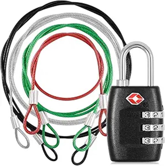 Top Cable Locks for Travel That Keep Gear Secure and Ready to Roll 5 danzix tsa lock lanyard