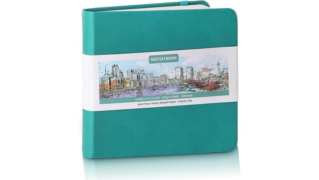 Must-Have Sketchbooks for Traveling Artists 8 dark blue 5x5 sketchbook