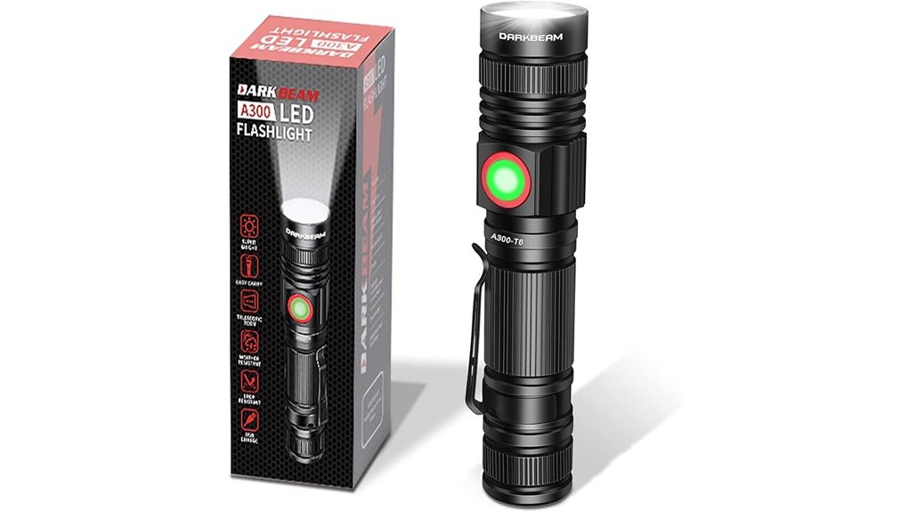 Mini Flashlights Travel Emergencies: Rechargeable vs Battery 2 darkbeam 2000 lumen water resistant flashlight