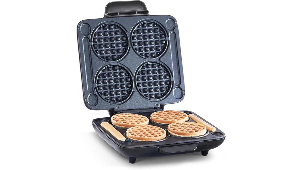 Best Waffle Maker (Mini) That Will Amaze Your Breakfast Routine 7 dash compact quad waffle