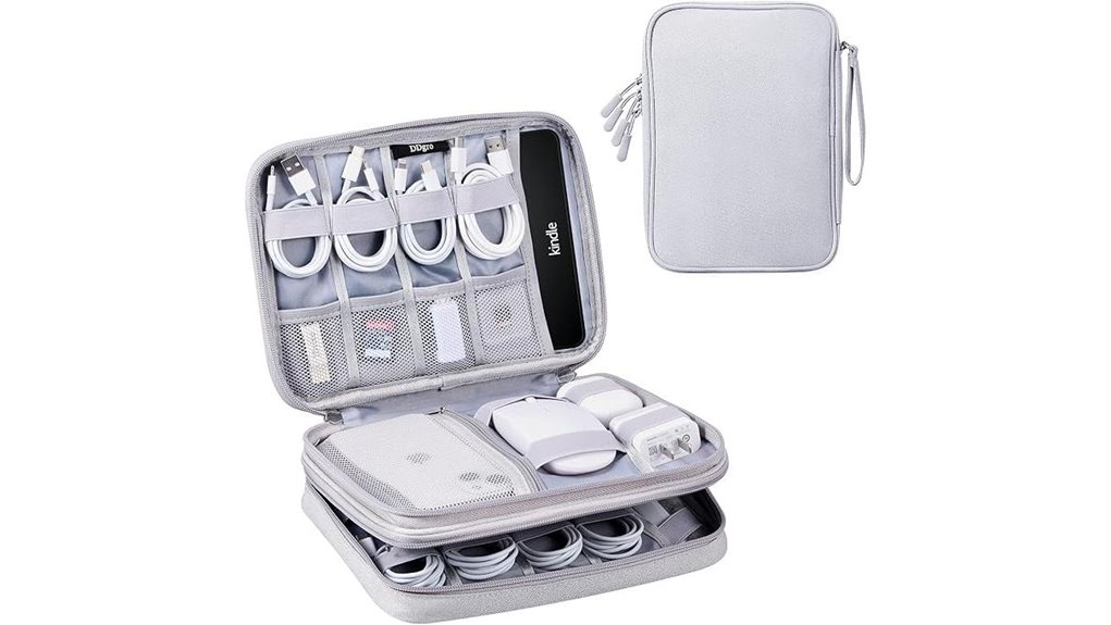 Best Travel Adapter Cases That Keep Parts Together 14 ddgro large cable organizer