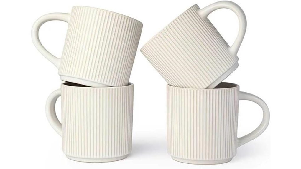 deecoo matte white mugs