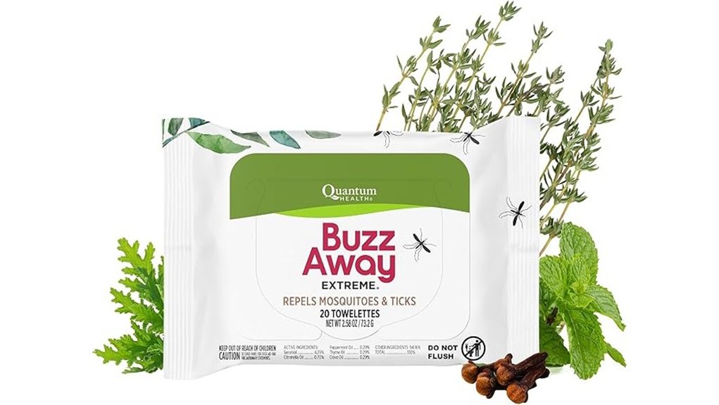 deet free quantum citronella wipes