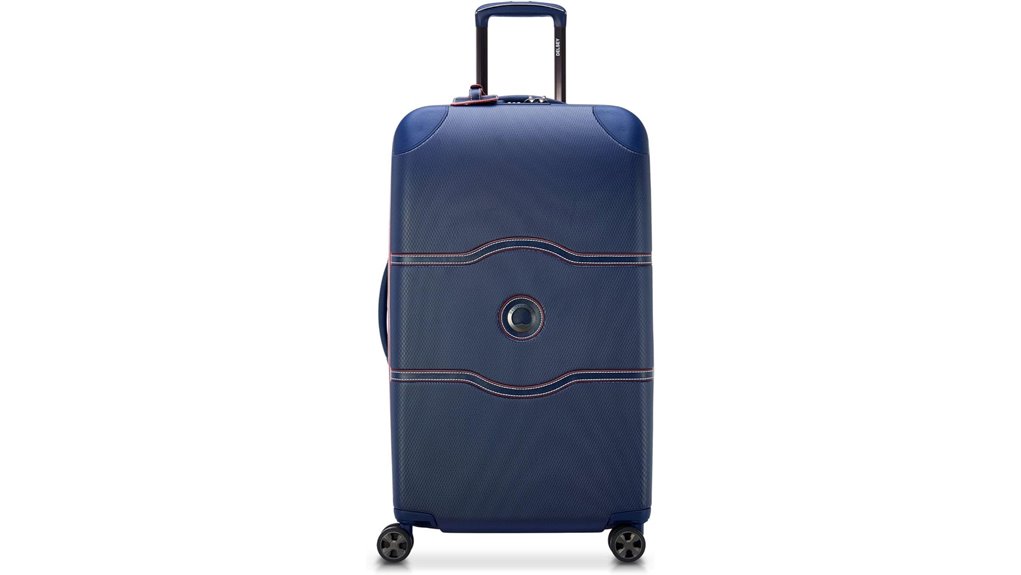 delsey navy trunk 26