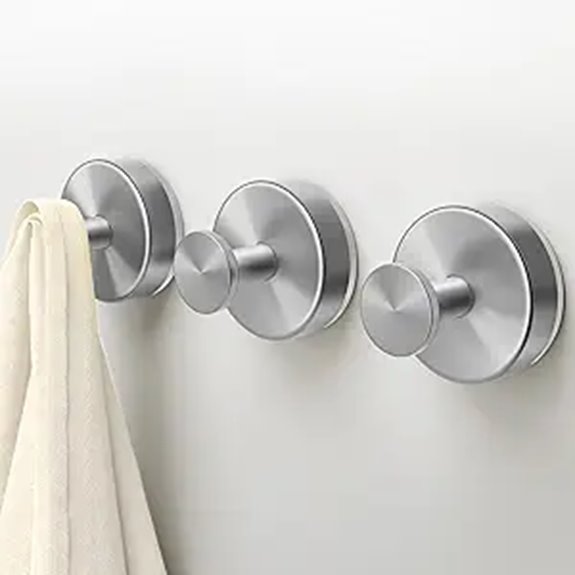 Strong‑Grip Suction Hooks That Stick in Traveler Bathrooms 3 deluwire 3 pack suction hooks