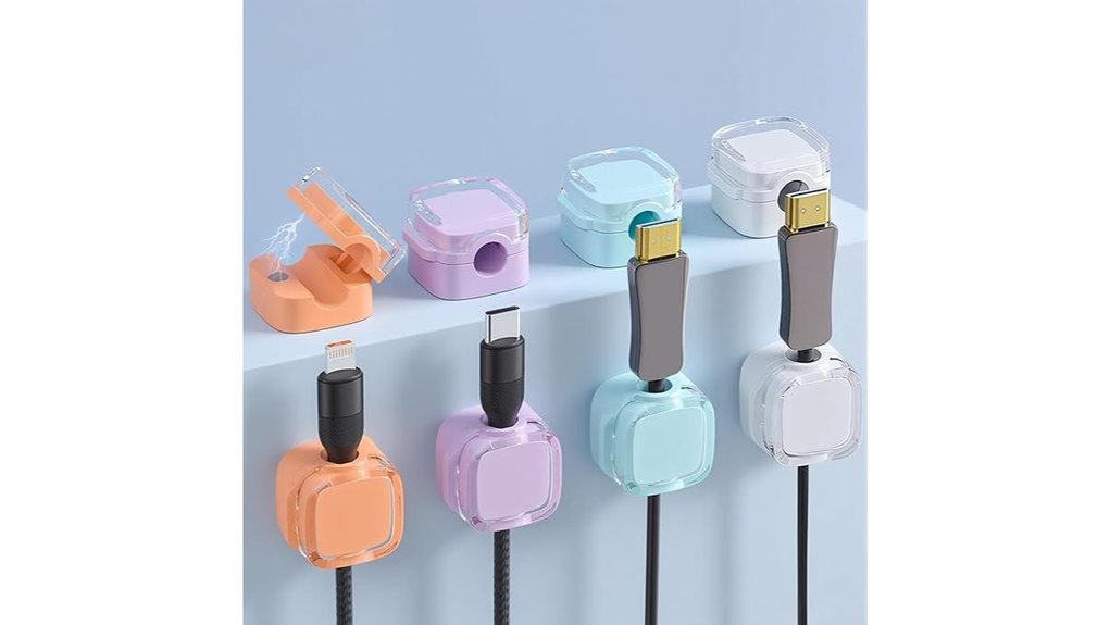 Hotel Desk Setup Hacks: Magnetic Cable Clips That Keep It Tidy 5 desk car magnetic clips
