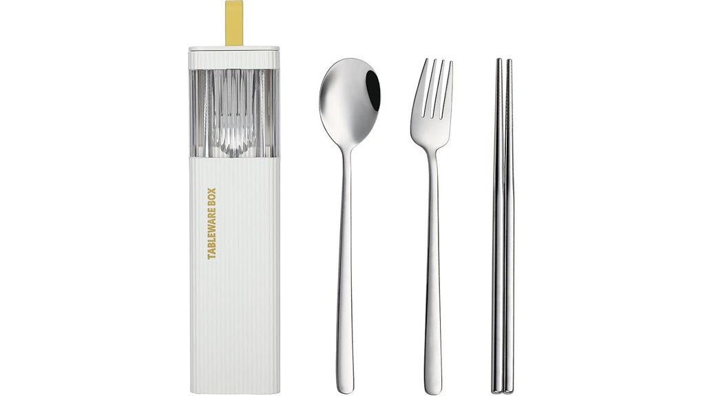 Travel Cutlery Sets That Pass Airport Security—Blade‑Free 13 devico stainless travel utensils