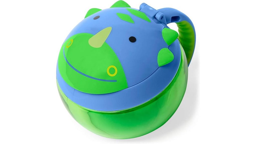 Travel Snack Containers for Kids Spill‑Resistant Lids Love It 8 dinosaur mealtime snack cup
