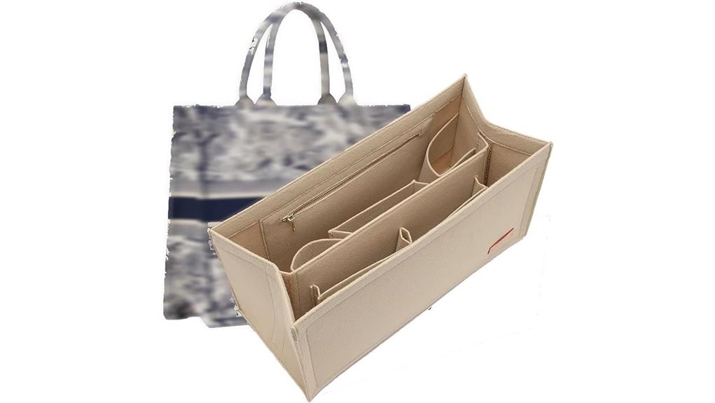 Packable Tote Inserts That Give Big Bags Instant Structure 10 dior book tote beige