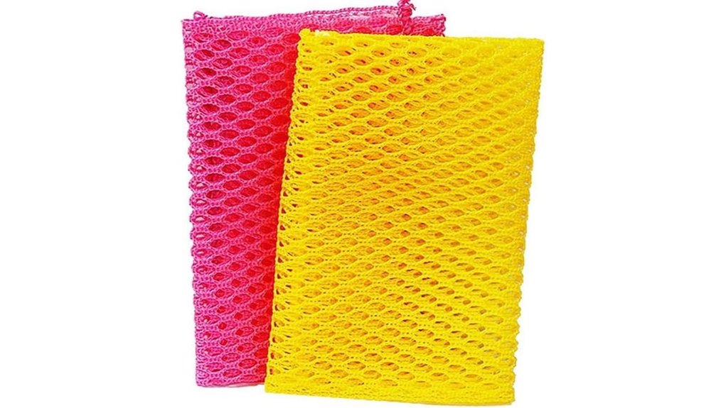 Top Compact Dish Sponges for Fast-Drying Travel Kitchens 11 dish washing net pink yellow