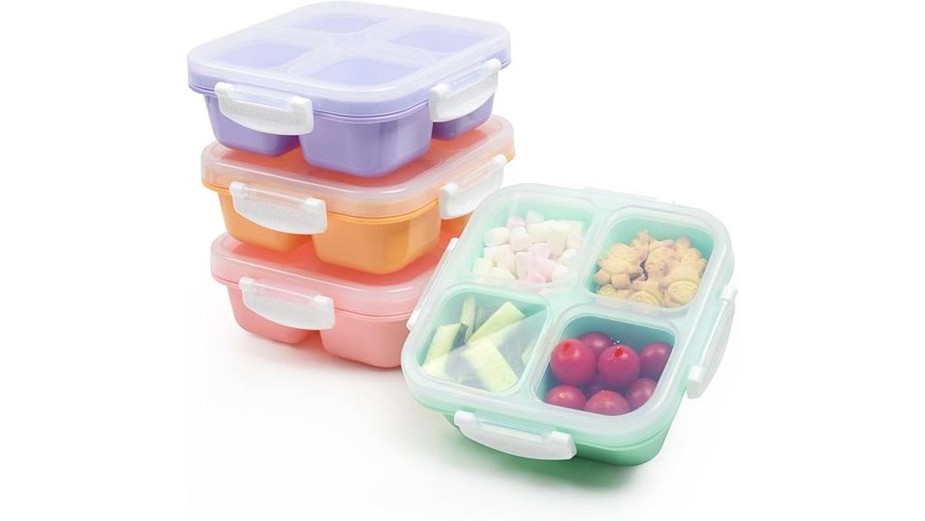 Best Bento Snack Boxes for Train Travel That Keep Food Fresh 12 dishwasher safe bpa free snack containers