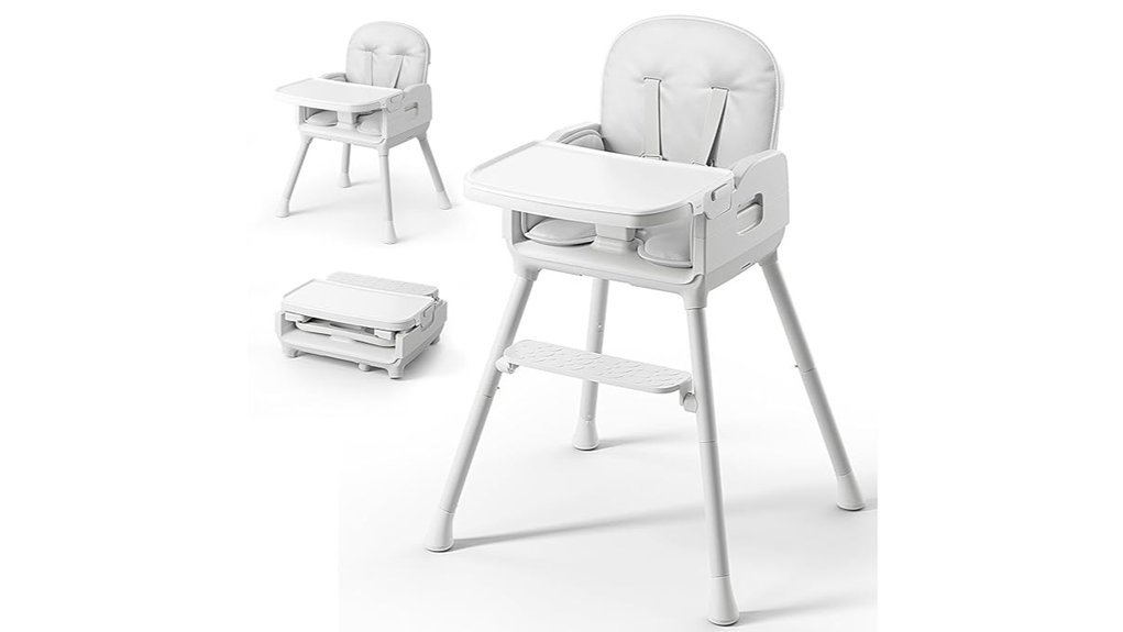Portable High Chairs Toddlers Love for On-the-Go Feeding 8 dishwasher safe portable 3 in 1 chair