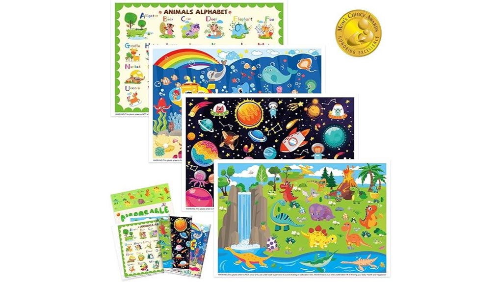 The Ultimate Disposable Placemats for Kids Dining 13 disposable 12x18 sticky placemats