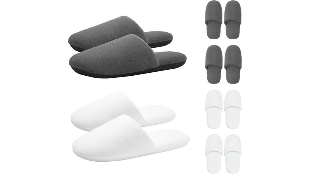 Travel Slippers with Washable Soles Loved by Hotel Guests 13 disposable cotton foam slippers