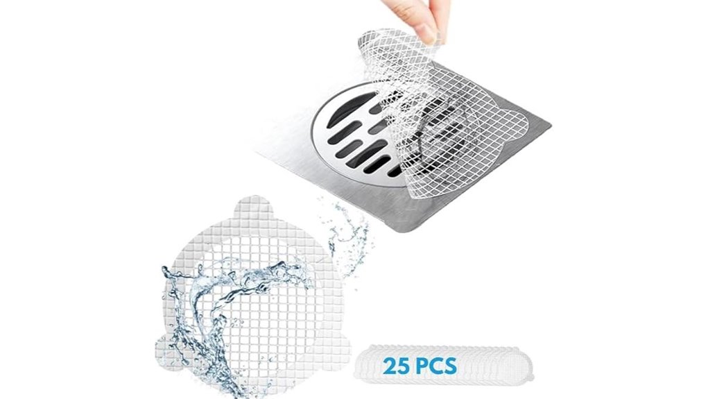 Disposable Shower Drain Covers for Travel Hair Catchers 4 disposable shower hair catchers