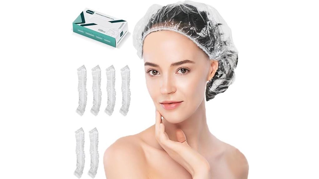 Disposable Toiletry Caps and Covers for Extra Leak Prevention 2 disposable waterproof 100 pack caps