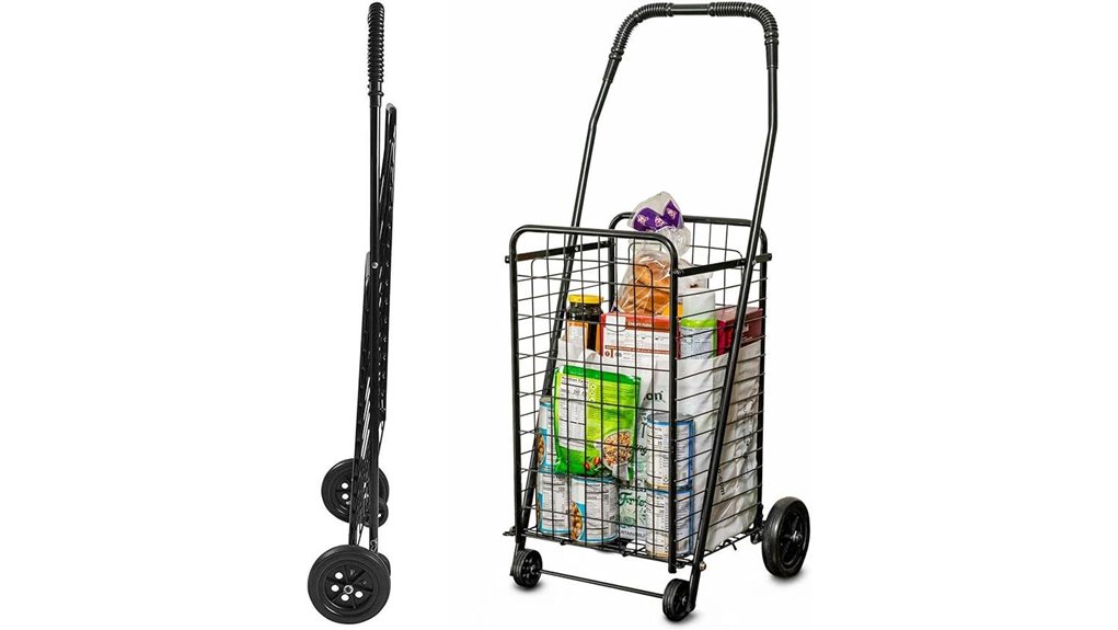 Packable Shopping Carts for City Markets Make Hauling a Breeze 2 dmi 90lb foldable cart