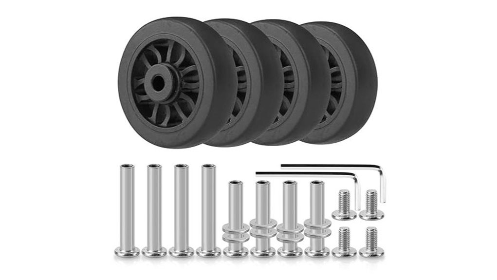 Replacement Luggage Wheels To Keep Your Bags Rolling 14 domiella 55mm luggage wheels
