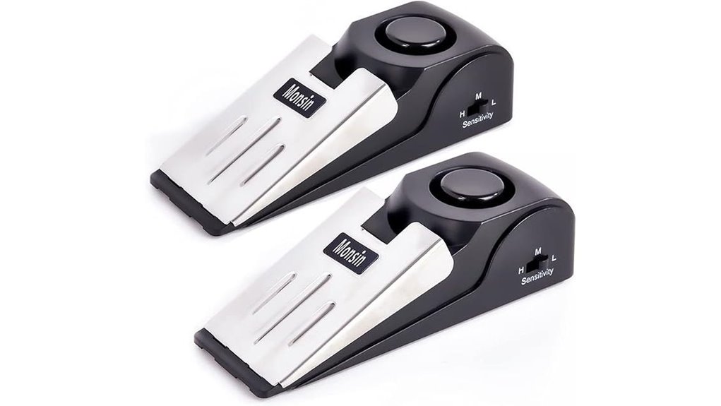 Compact Loud Hotel Room Door Alarms Every Traveler Needs 11 door stop alarm wedge