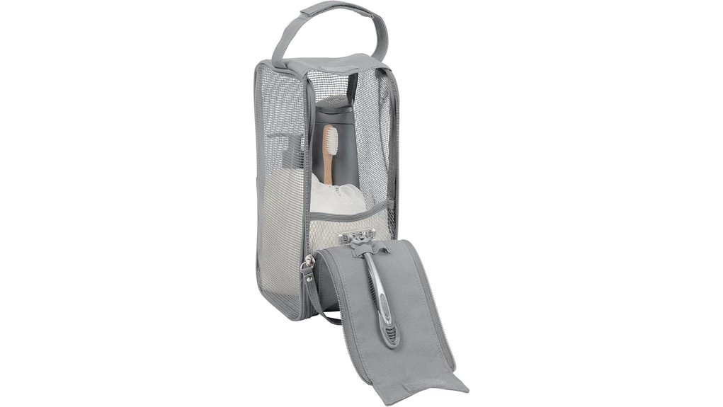 Hooked Toiletry Bags That Fit Tiny Bathrooms Like Magic 5 dorm toiletry mesh organizer