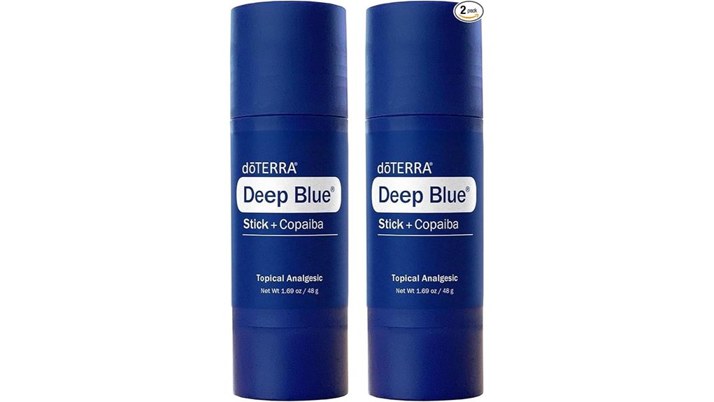 Best Travel-Size Muscle Rubs for Sore Legs (No Mess Sticks) 3 doterra deep blue 2 pack