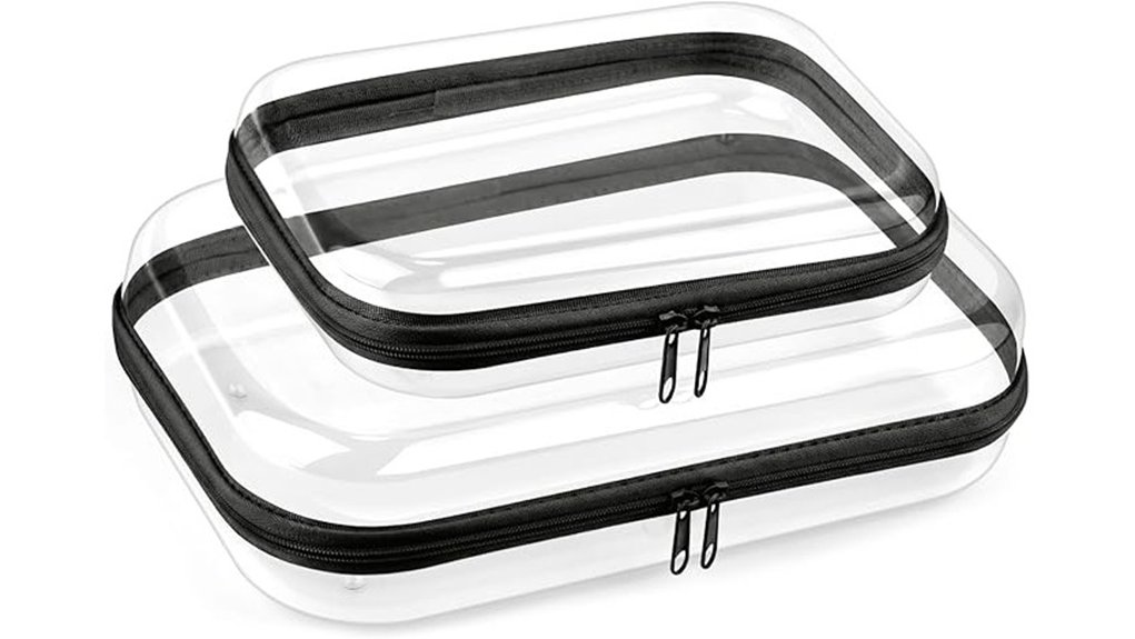 double clear waterproof toiletry